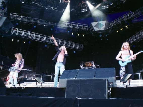 Def Leppard performing in Sheffield