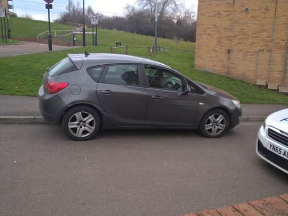 This stolen Vauxhall Astra was found today in Park Grange Mount inNorfolk Park