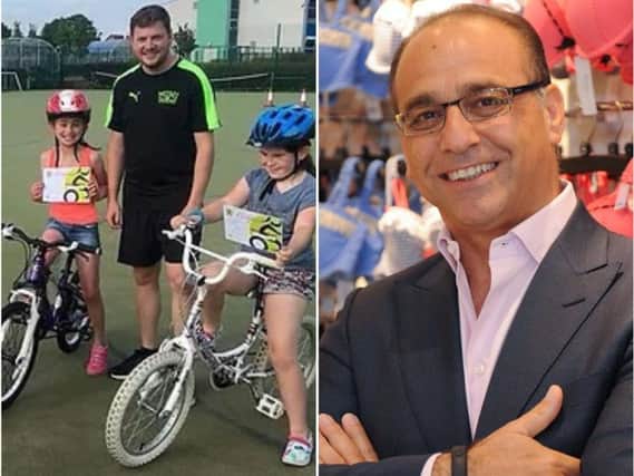 Theo Paphitis has given his backing to Mini Wheelers.