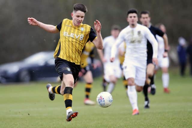 George Hirst spearheaded the development squad's attack against Bristol City today