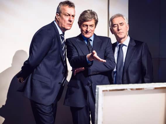 Stephen Tompkinson with Nigel Havers and Denis Lawson in ART