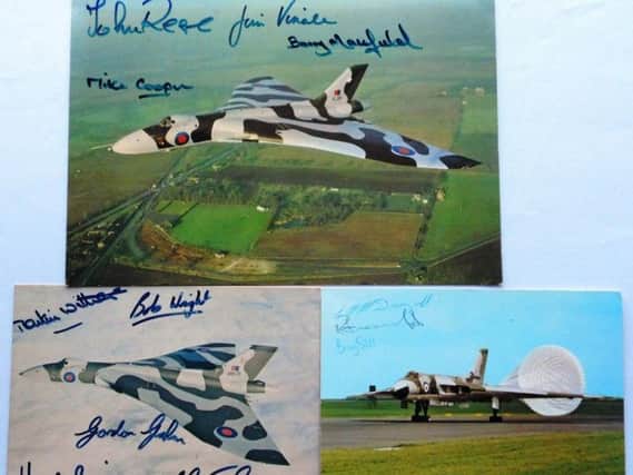 Signed pictures of the aircraft.