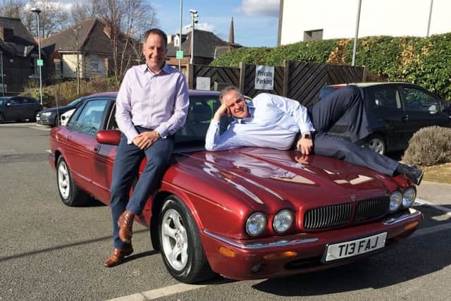 Trevor Wragg and Gavin Leverett of Horbury Group with their banger