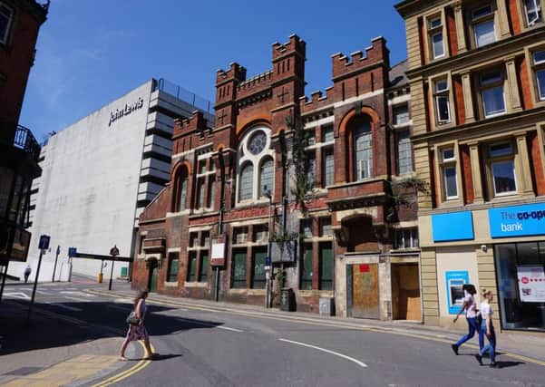 Heritage concerns at the Sheffield retail quarter site. The Salvation Army Citadel, Cross Burgess Street.