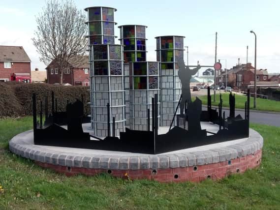 Tribute: Coun Margaret Sheard worked for 18 months on this monument to Barnsley's glass industry