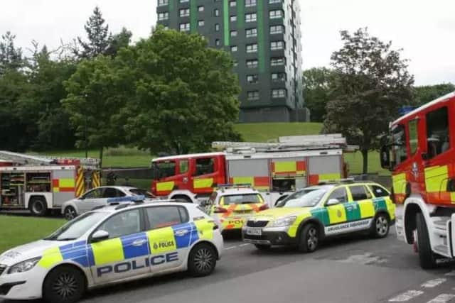 Emergency services responded to an arson attack at Callow Drive, Gleadless Valley, last year (Pic: Tim Ansell)