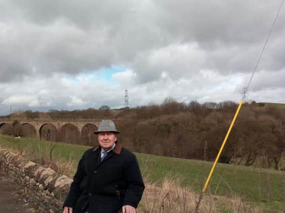 Expansion: Former councillor John Wade would like to see new homes in his home village of Oxspring