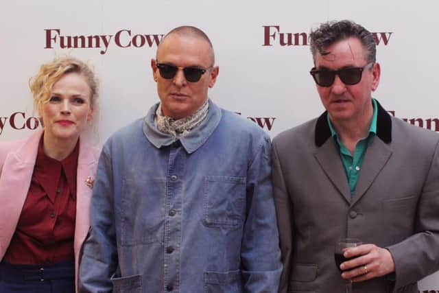 Maxine Peake, Tony Pitts and Richard Hawley at the Funny Girl gala screening in Sheffield.