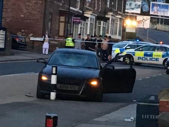 A man was stabbed in Wellgate, Rotherham, on Wednesday
