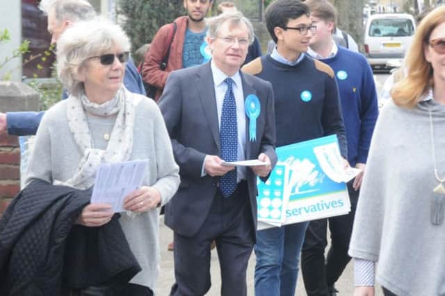 Activists on the campaign trail with candidate Ian Walker. Picture: George Torr