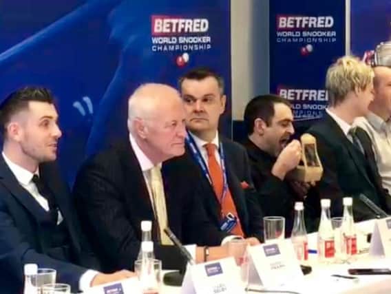 Rocket Ronnie O'Sullivan showing his appetite at World Snooker Championships in Sheffield