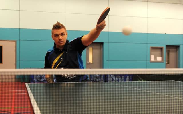 Jack Hunter-Spivey, a table tennis player who has represented Great Britain at the Paralympics. Picture: Andrew Roe
