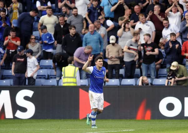 Owls Fernando Forestieri second half goal and his second of the match......Pic Steve Ellis