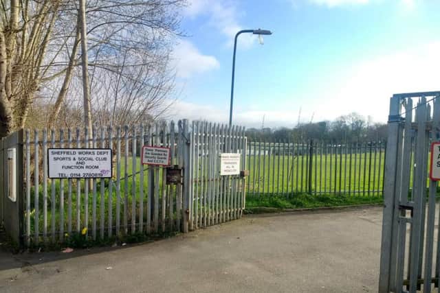 The entrance to the club's grounds on Heeley Bank Road