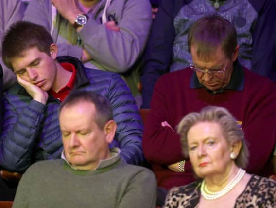 Snooker fans fall asleep at the Crucible - Simon Cooper/PA Wire