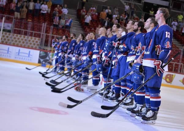 GB squad ice hockey today: Pic Dean Woolley