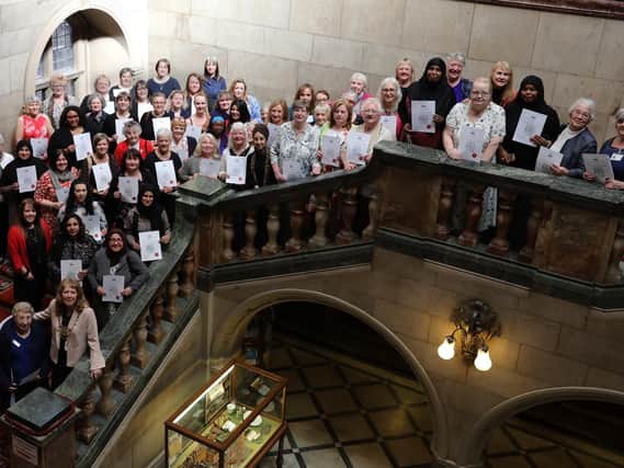 Women's contribution to society in Sheffield was highlighted at the Town Hall. Picture: Ian Spooner