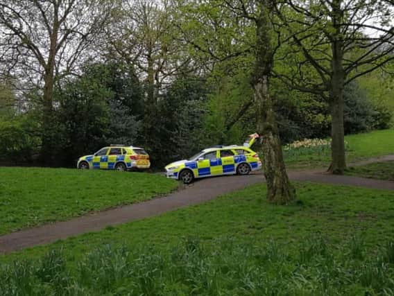 Police officers in Meersbrook Park