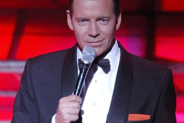 Stephen Triffitt as Frank Sinatra in The Rat Pack: Live from Las Vegas