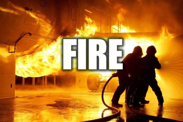 Firefighters feared the blaze would spread to surrounding properties
