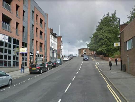 Scotland Street in Sheffield city centre, where the officers were reportedly assaulted (photo: Google)