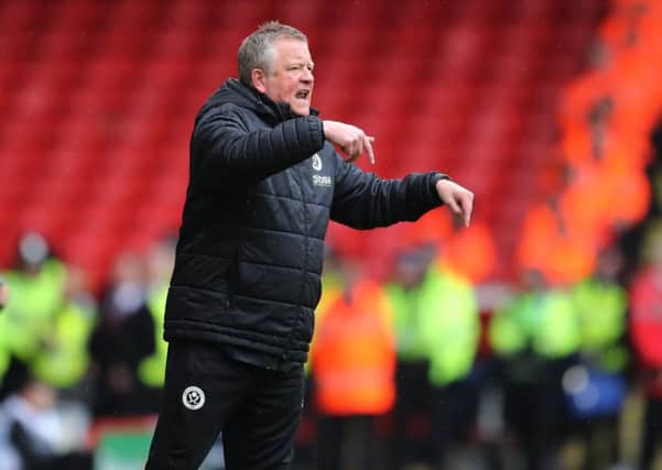 Chris Wilder manager of Sheffield United - for the time being