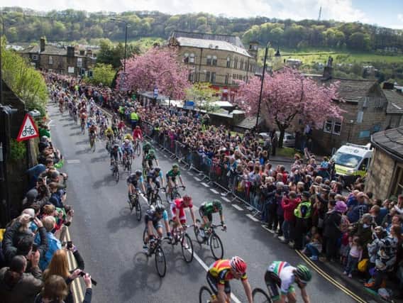 Hebden Bridge gave a warm welcome to the Tour de Yorkshire when it last passed through in 2015