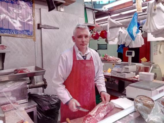 Profits cut: A huge rent rise will affect butcher Stuart Barrow's viability on Barnsley Market