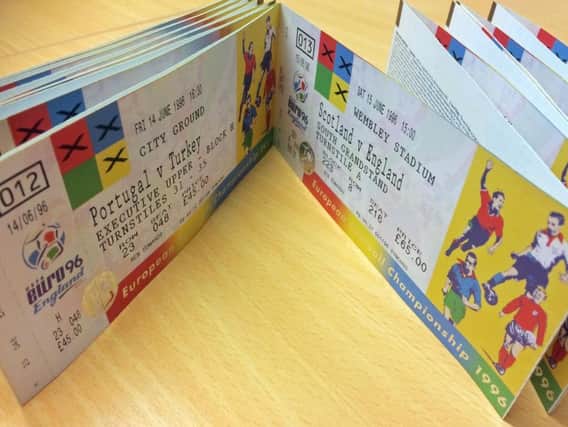 The complete set of tickets is set to go up for auction. (Photo: Hansons Auctioneers/PA).