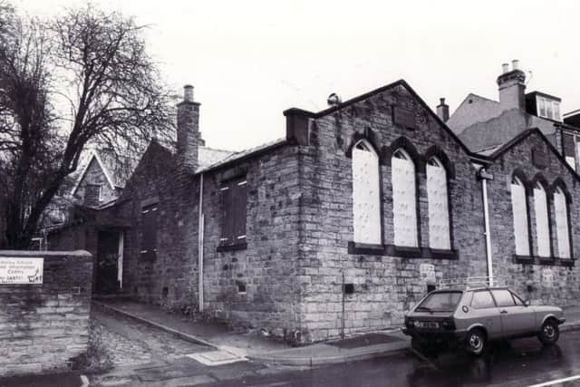 The former Heeley National School building as it looked in 1986