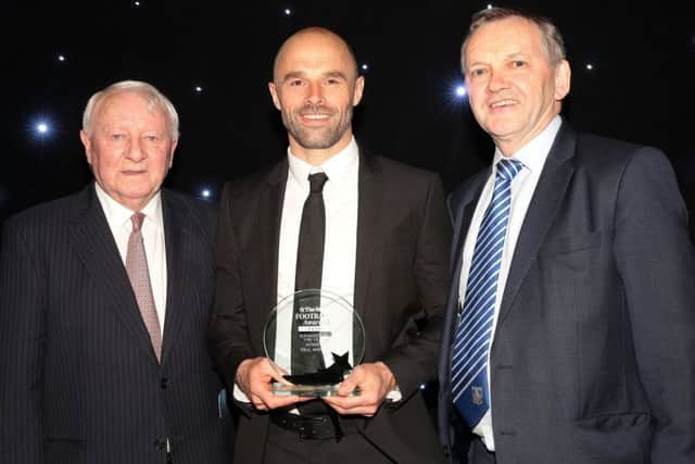 Paul Warne with his Star Manager of the Year award