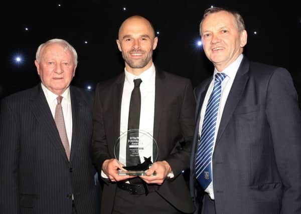 Paul Warne with his Star Manager of the Year award