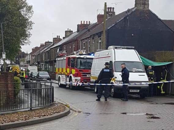 Emergency services are dealing with an incident on Park Road, Mexborough, this morning