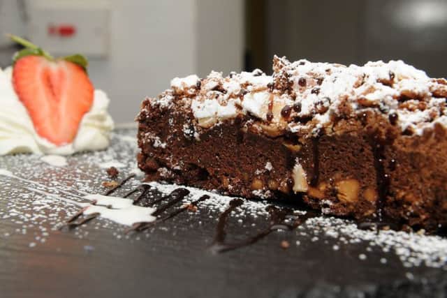 Chocolate and Almond cake, at La Dolce Vita.