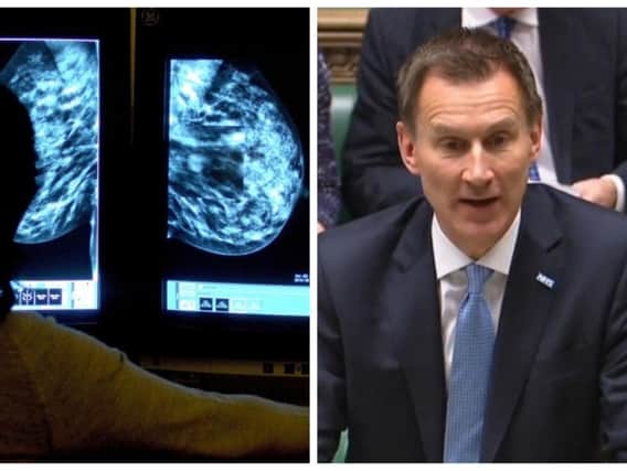 Mr Jeremy Hunt told the Commons that a "computer algorithm failure" dating back to 2009 had meant many women aged 68 to 71 were not invited to their final routine screening.