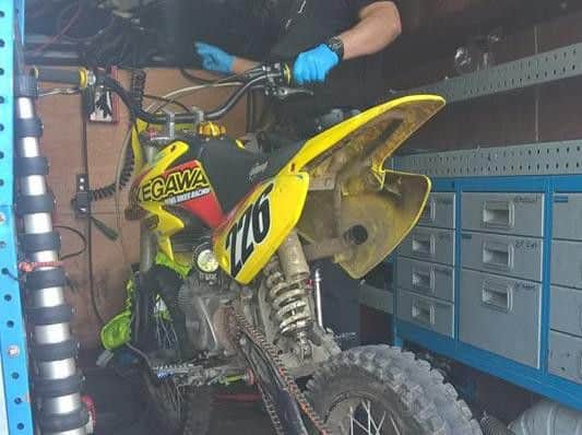 This off-road bike was seized under section 59 of the Police Reform Act