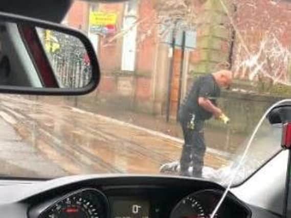 A man was tasered in Sheffield yesterday