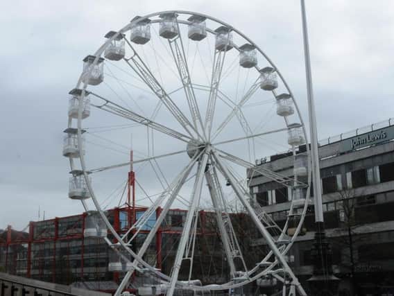 The wheel has been set up in Barkers Pool
