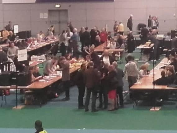 The count taking place