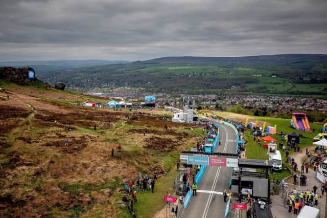 High Views of the Finish Line at the Cow and Calf

Women's Tour de Yorkshire Second day travelling between, Barnsley and Ilkley.