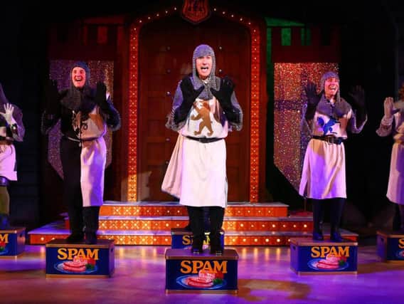 Musical Spamalot, based on the film Monty Python and the Holy Grail