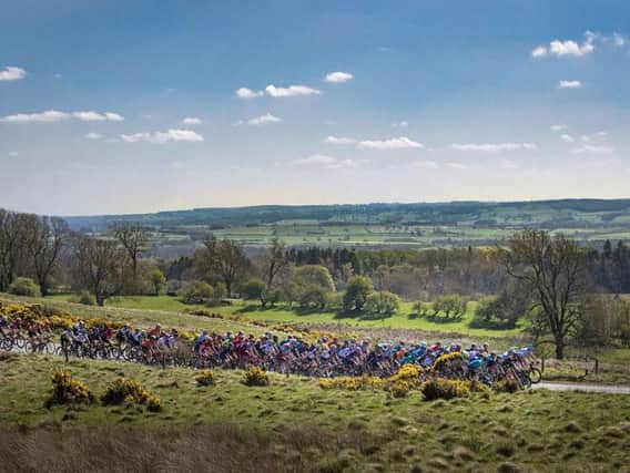 Riders on Barden Moor during day three of the Tour de Yorkshire from Richmond to Scarborough. The sun has been shining across the county this week and there is more to come on Sunday and Monday. Picture: Danny Lawson/PA Wire