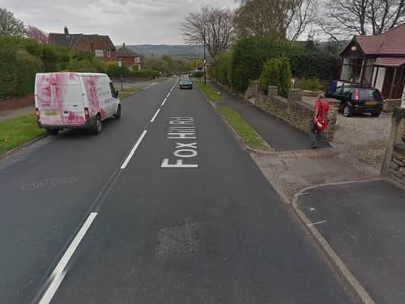 The collision took place in Fox Hill Road at around 6.30am this morning
