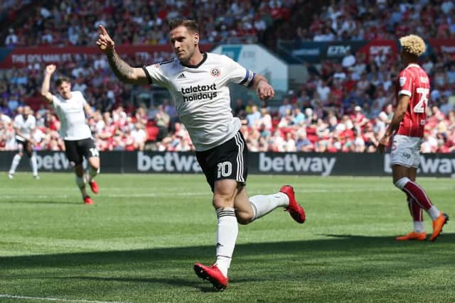 Billy Sharp grabs the Blades' second goal