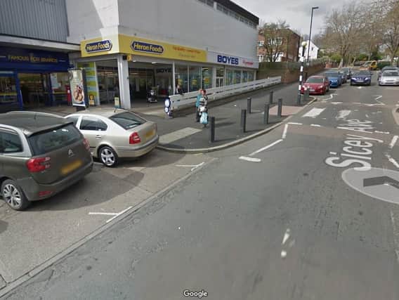 Shops on Sicey Avenue remain cordoned off (Credit: Google)