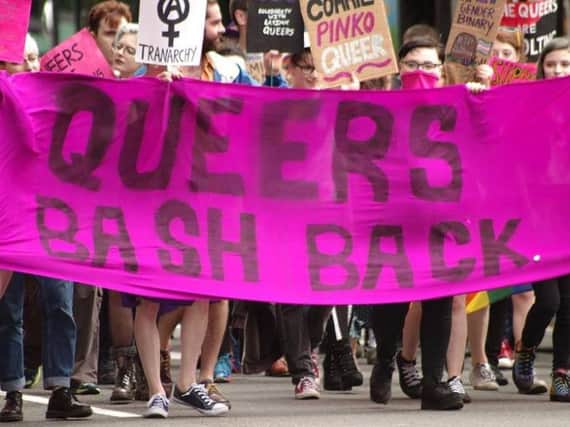 Last year's Pride march in Sheffield.