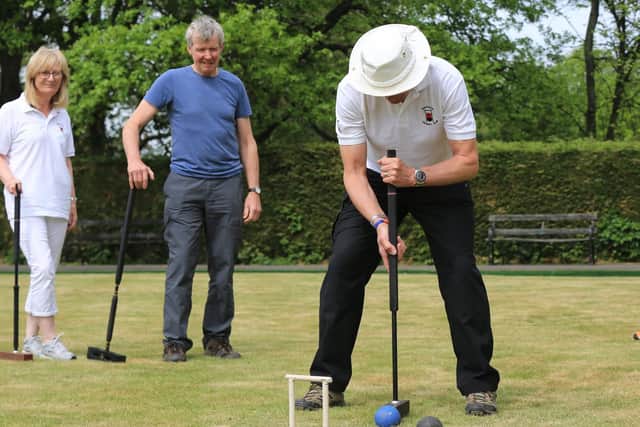 Sheffield Croquet Club have a new home at Hillsborough Park. Pictured Is John Crossland. Picture: Chris Etchells