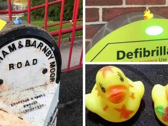 Rubber ducks have been scattered across Rotherham. Picture: @RotherhamDucks