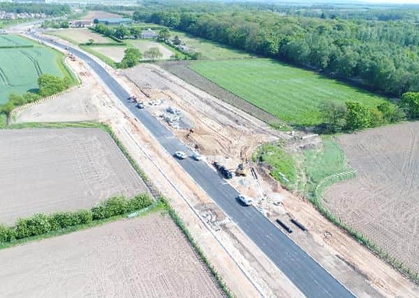 The new link road connecting Great Yorkshire Way to Doncaster Sheffield airport (Picture: Universal Drones Ltd)