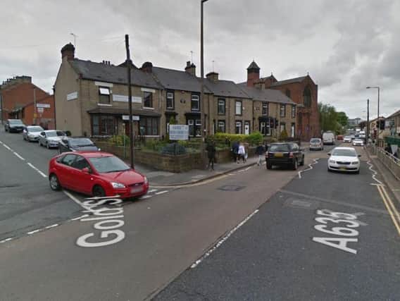 A car and motorbike crashed in Barnsley this morning